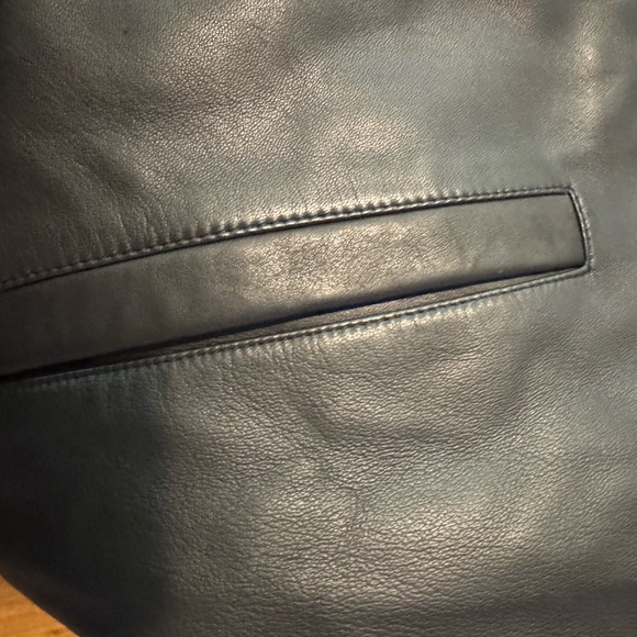 Ralph Lauren Men's Dark Brown Leather Bomber Jacket - Picture 9 of 13